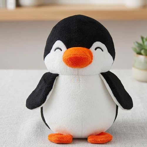Image of ADORA Penguin Soft Toy for Kids, Cute Plush Stuffed Teddy Ultra Soft Animal Plush Toy for Boys & Girls, Birthday Gift for Babies & Toddlers, Washable Black & White Penguin (17 cm)