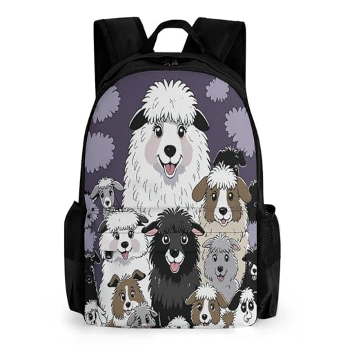 Casual Daypack Multipurpose Anti-Theft Large Capacity Carry On Bag - Old English Sheepdogs Dog Casual Daypack Climbing Shoulder Bag With Padded Straps