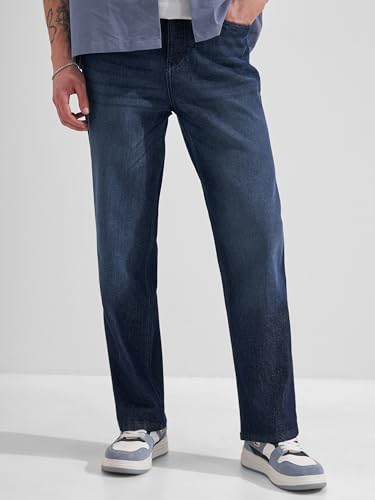 Image of Highlander Men's Straight Relaxed Fit Jeans | Stretchable | Everyday Comfort & Style| Jeans for Man|Premium Cotton Blend