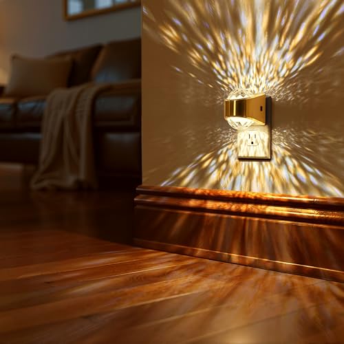 Image of Briignite Night Light Plug into Wall, Color Changing Night Light for Kids, 3CCT Diamond Design with Star Projector, Dusk to Dawn Sensor for Nursery Bathroom Bedroom Gaming Room Decor Gift, 2 Pack