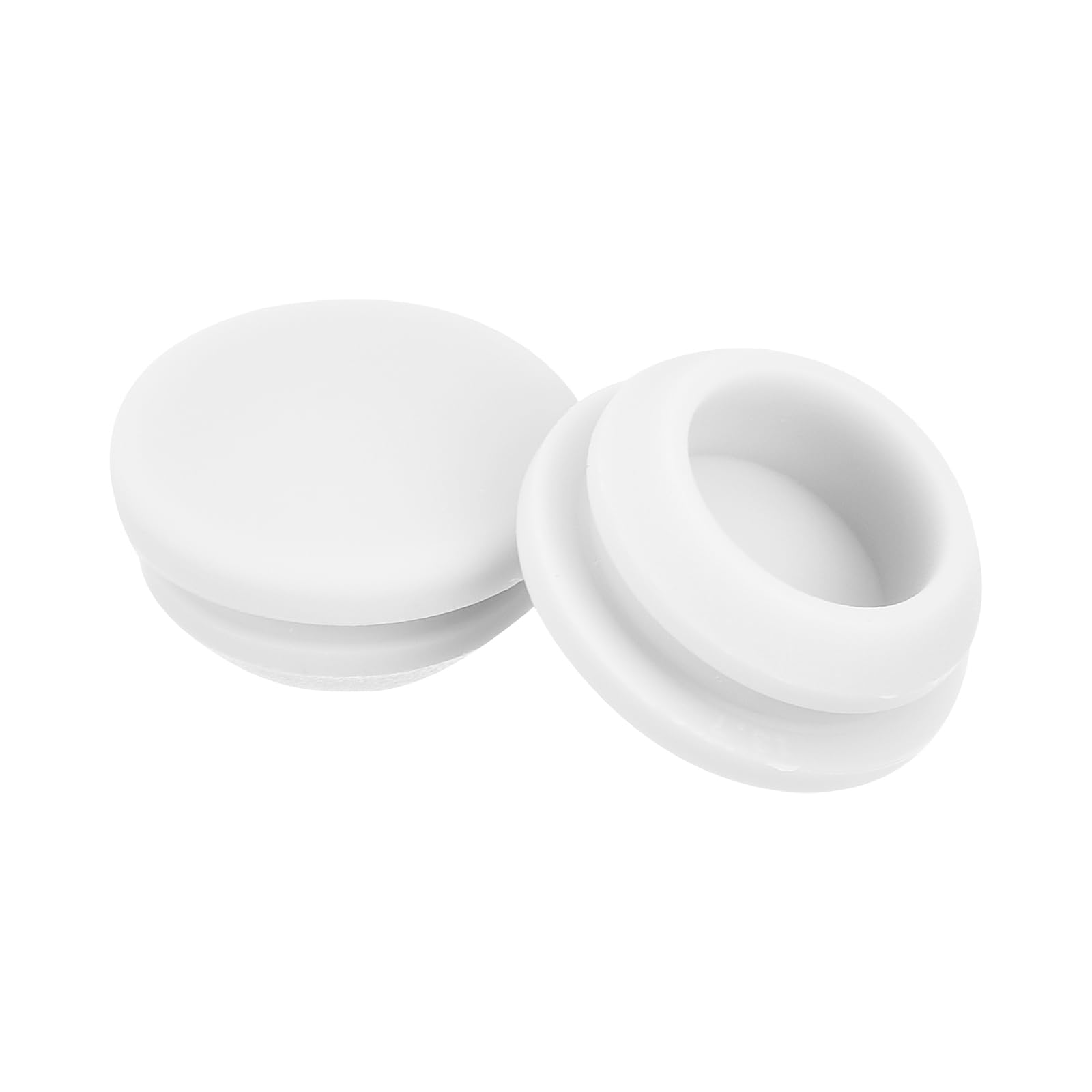 4 Bouchons De Trou En Silicone Souple - Diamètre 23 Mm, Blanc - Pour Étanchéité Et Protection