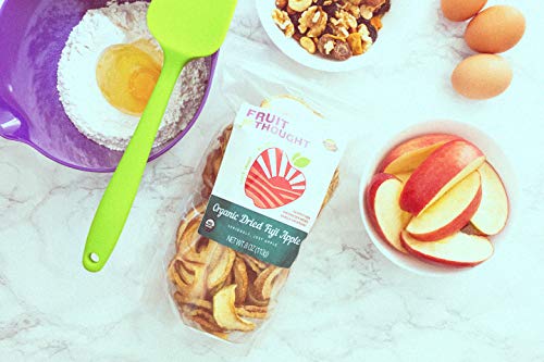 USA Grown Organic Dried Fuji Apple Slices 8 Ounce Bag (Pack of 2) - Seriously Just Fuji Apples, No Added Sugar, No Preservatives - Organic Dried Apples Multi-serving Bag Bundle - Thumbnail 4