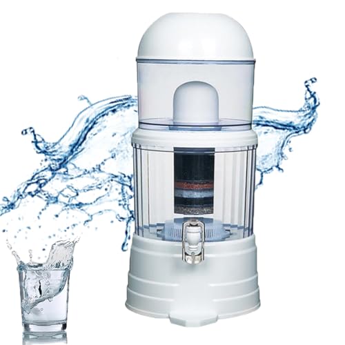 Opiniones de Avera Purificador de Agua - solo los mejores. 43 Purificador Dispensador de Agua 14 Litros, 6 Capas de Filtración,Sistema Dispensador Filtro de Agua, Conserva Minerales Esenciales,para Hogar y Oficina