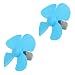 Aexit 2pcs DC Electrical equipment 12V 0.04A 17000RPM Strong Force Motor 4-Vane Blue Propeller 80mmx2mm