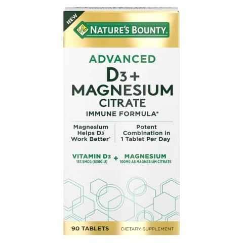 Nature’s Bounty Advanced D3 with Magnesium Citrate Immune Formula Cover