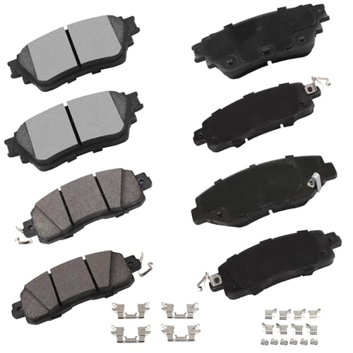 Image of cciyu D1650 & D2200 Front & Rear Ceramic Disc Brake Pads Kit For Nissan For ALTIMA 2019-2022