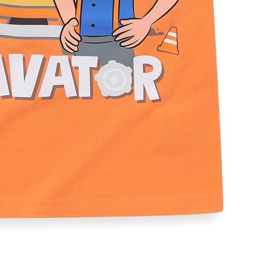 Image of Blippi Boys Short Sleeve T-shirt and Short 2 Piece Set for Toddler 2T to Big Kids