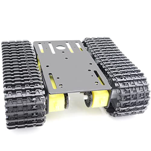 metal smart robotic rc tank chassis kit with 4pcs dc tt motors for arduino uno r3 raspberry piesteam education tt04 crawler tank car chassis platform for adults black