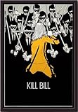 YAASIMOULE Kill Bill Minimalistisches Poster, gerahmt, 