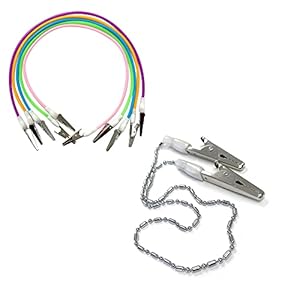 10 Metal Chain and 10 Assorted Silicone Chain Bib Clip Holders Bundle