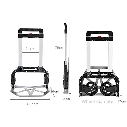 Carretilla plegable portátil carga máxima 150 kg miniatura 2