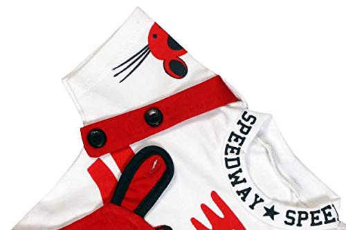 Image of Baby Boy's And Baby Girl's Dungaree Set /Romper Set with T-Shirt And Cap