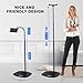 AICase Aluminium Adjustable Height Adjustable (91 cm - 137 cm) & 2.2 kg Stable Base with Gooseneck Compatible with iPad/Tablet from 4.6-13 Inches/Mobile Phone Holder Holder Floor Stand