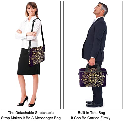 Bolsa portátil 13.3 pulgadas con correa de hombro multicolor 4