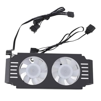 Radiador RAM, ARGB RAM Radiador Módulo de Memoria de Computadora Disipador de Calor PWM Control de Temperatura Ventilador Dual para DDR DDR2 DDR3 DDR4 DDR5 (BLACK) | Ya disponible en tu tienda friki favorita! En mundofriki.es!