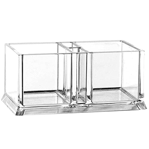 Yakri Clear Acrylic Two Lattices Tea Bags Holder Coffee Sugar Bag Case Guest Room Storage Boxes Ytbh-001 #TOP7
