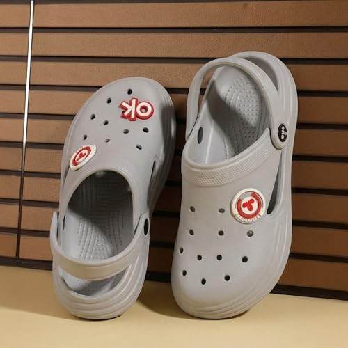 Image of toothless Kids Boys Green Grey Clogs