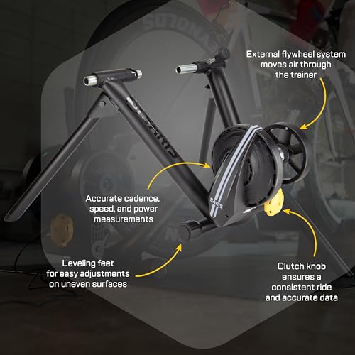 Saris M2 Smart Indoor Bike Trainer, Compatible with Zwift App, Black, Made in the USA