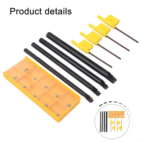 Barres d'alésage CNC en acier rigide S06K à S10K avec inserts carbure interchangeables - 6