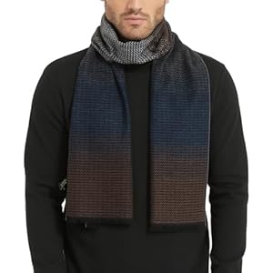 CUDDLE DREAMS Men’s Silk Scarves for Winter, 100% Mulberry Silk Brushed, Luxuriously Soft & Warm, Decent Box Packed