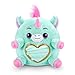 Rainbocorns Unicorn Rescue Surprise (Blue) by ZURU, Collectible Plush Stuffed Animal, Egg Toys, X-Ray Sticker Pack, Magical Slime, Headband, Ages 3+ for Girls, Children (Disco The Unicorn Plush)