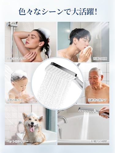 Newentor シャワーヘッド (スクエア型)