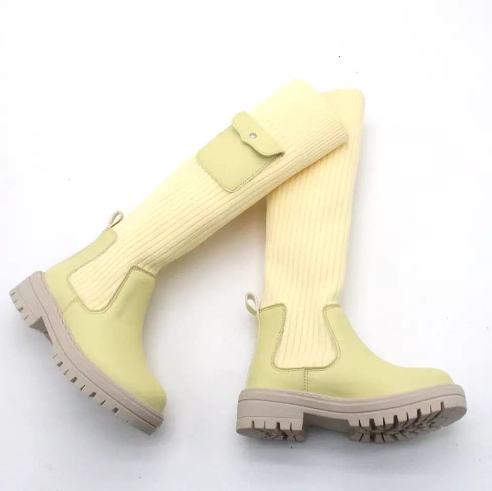 Logo Custom Girls Knee High Sock Boots4