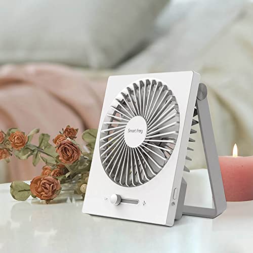 Smartfrog 5W Foldable Mini Fan Handheld USB Rechargable Desktop Cool Summer Fan for Office Home Camping Travel