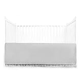 Tadpoles Microfiber Crib Skirt with Tassel, Grey
