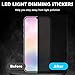 Light Blocking Stickers,5Pcs Light Dimming Stickers LED Cover Filters,8 X 4 Inch Led Light Dimming Flexible Screen for Electronics Smart Tint,LED Lights Covers for Electronic Light Alarm Clock Monitor