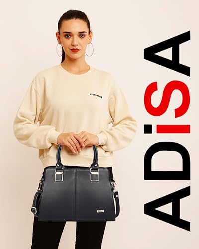 Image of ADISA gold square handbag shoulder bag for women and girls with sling belt (AD4081)