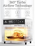 Kitchen Elite Air Fryer Toaster Oven Combo, 12.6 QT Stainless Steel Airfryer 10 in 1, Convection Oven Countertop 450°F, Non-Toxic for Bake, Roast, Reheat, Broiler, Dehydrate with Digital Touch Screen