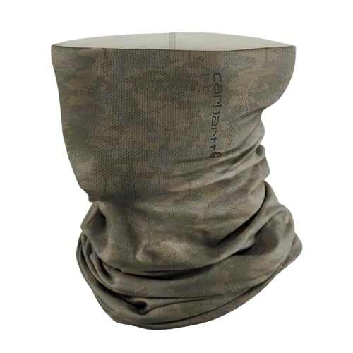 Image of Carhartt Force Lightweight Neck Gaiter, Tree Camo-Burnt Olive, One Size