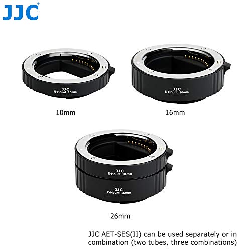 Anillos de extensión metal JJC TTL para lentes Sony E macro 5