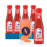 Taco Bell - Lavinia Essential Bundle: 4-Pack of Fire Sauce, 7.5 oz Glass Bottle + 1 Utility Prop.