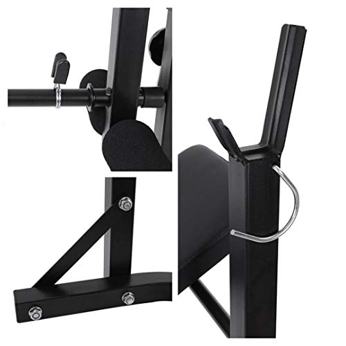 Weight Bench Barbell Lifting Press Gym Equipment Exercise Adjustable Incline Adjustable Weight Lift Bench Rack Set Fitness Barbell Dumbbell Workout