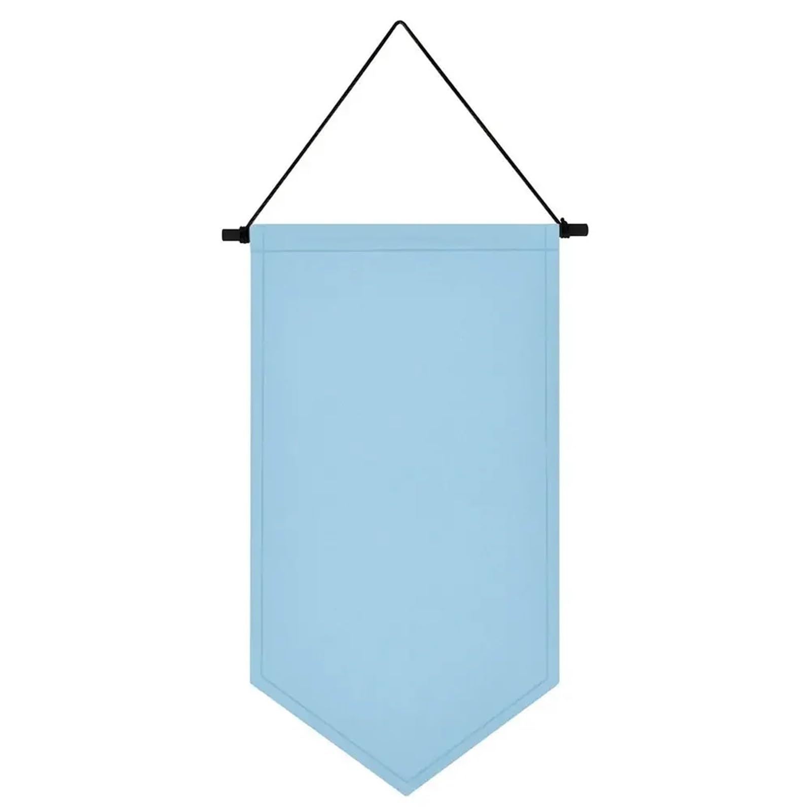 Maryear Sky Blue Pin Wall Display 6Pcs Triangle Flag Wall Hanging Canvas Brooch Pin Display Multifunctional Badge Storage Pennant(Sky Blue)