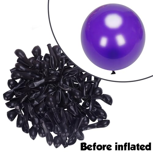Image of Purple and Gold Balloon Arch Garland Kit 153pcs with Star, 2026 New Year's Dark Purple Metallic Gold Violet Royal Balloons for Adults Prom Luxury Decorations Graduation Birthday Baby Shower