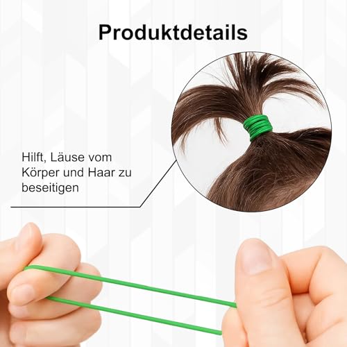 40 Stück läuse Haargummi ，Läusemittel Kopfläuse Kinder, Set Mit Läusekamm Gegen Kopfläuse Buntes Enthält Ätherische Öle Sicher Gesund Läusemittel Kopfläuse Kinder, Kopfläuse