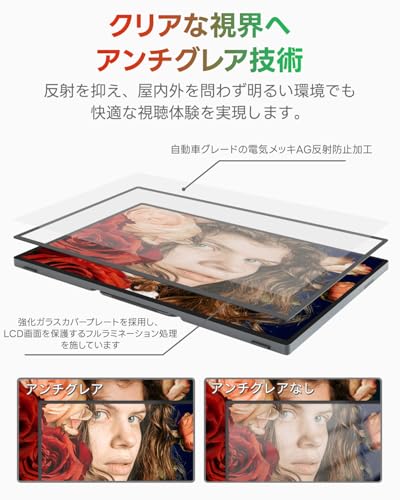 undefined Intehill モバイルモニター タッチパネル 16インチ 2.5K 120Hz ゲーミングモニター 自立型スタンド 2560x1600 sRGB 100% モバイルディスプレイ タッチ 10点マルチタッチ 16:10 AGアンチグレア非光沢IPS液晶パネル USB Type-C/HDMI搭載/金属製/VESA対応 ポータブルモニター Q16ZT の商品画像 4