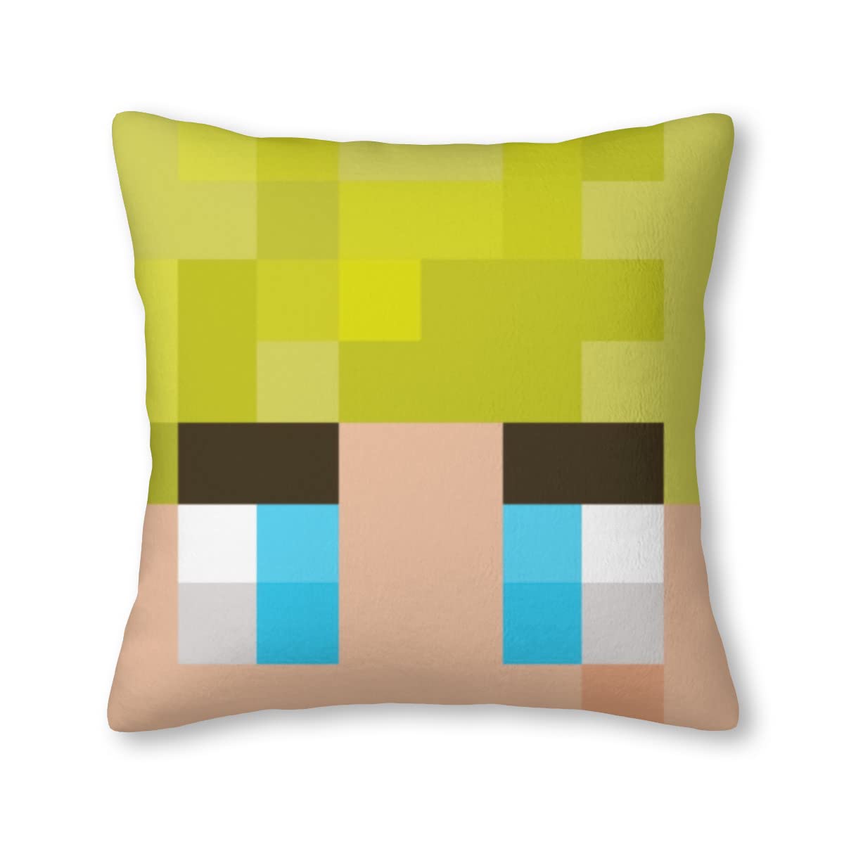 TommyInnit Head Velvet Throw Pillow Covers Sofa Pillowcase Car Square Throw Pillowcases Home Decoration Game 18in*18in