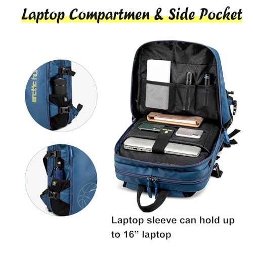Image of Arctic Hunter Multi-Functional Ball Backpack | Separate Ball Pocket, Independent Shoe Pouch, Waterproof Compartment, Laptop Sleeve | Ideal for Cricket, Basketball, Soccer, and Gym (Black)