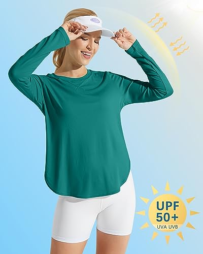 Image of G4Free Lightbreeze Womens UPF 50+ Long Sleeve Workout Tops Quick Dry UV Sun Shirt Running Gym Hiking Yoga Casual Lightweight