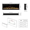 Mystflame Galaxy 50 Pro con Wi-Fi, Chimenea Eléctrica de Pared, Comandos de Voz de Alexa y Google Home, 13 Colores de Llama y Luz Inferior, Troncos y Cristales, Termostato 750/1500W, Pantalla Táctil #1