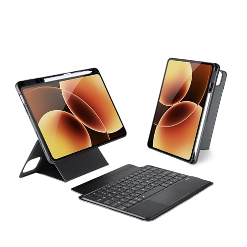 �c�u���Ή� Xiaomi Pad 8/8 Pro/Xiaomi Pad 7/7 Pro �p�� �L�[�{�[�h�P�[�X �^�b�`�p�b�h 7�F�o�b�N���C�g�t�� ���������\ ���p�x �}�O�l�b�g������ �t���[�e�B���O�X�^���h �r�W�l�X ���@�\