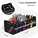 Getally Trunk Organizer for Car， Collapsible Trunk Organizer with Multi Pockets, 3 Compartments Storage Organizer for Car SUV, Truck, Sedan
