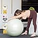 BABYGO Birthing Ball - Pregnancy Yoga Labor & Exercise Ball & Book Set Trimester Targeting, Maternity Physio, Birth & Recovery Plan Included Anti Burst Eco Friendly (Sage, 65cm)