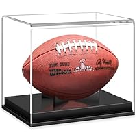KKU Football Display Case, Acrylic Football Case Display Case Autographed Football Holder