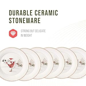 American Atelier Christmas Twig Holiday Dinner Plate (Set of 4) - Holiday-Themed Earthenware Everyday Plates for Dinner, Salad, Pasta - Decorative 11-Inch Festive Dishes for Special Occasions American Atelier Christmas Twig Holiday Dinner Plate Set of 4 Holiday Themed Earthenware Everyday Plates for Dinner Salad Pasta Decorative 11 Inch Festive Dishes for Special Occasions