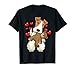 Chien Fox Terrier À Poil Dur Avec Cœur Et Peluche T-Shirt